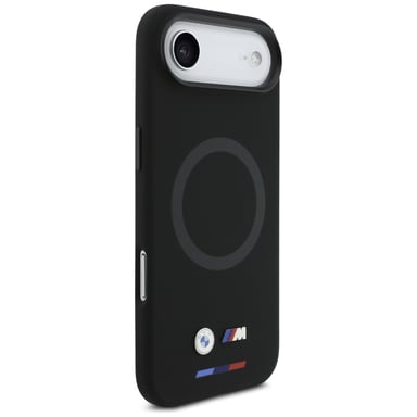 Étui BMW M en silicone avec logo MagSafe pour iPhone Air, noir