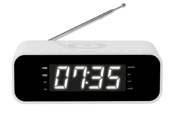 Thomson CR221I radio Reloj Digital Blanco