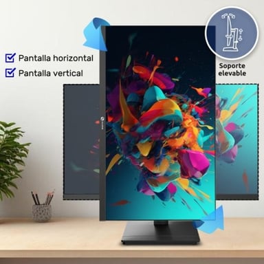 Écran Alurin CoreVision 24'' Full HD IPS 100Hz, réglable, VESA 75x75, 23.8'' LED, design fin