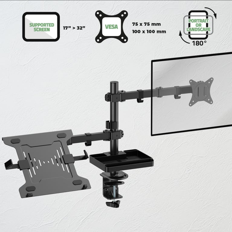 Support articulé Advance XtendMounts Flex pour écran plat ou incurvé de 17 à - vue 2