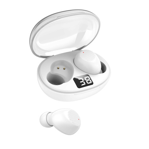 Ecouteurs intra auriculaires sans fil blancs Neuf