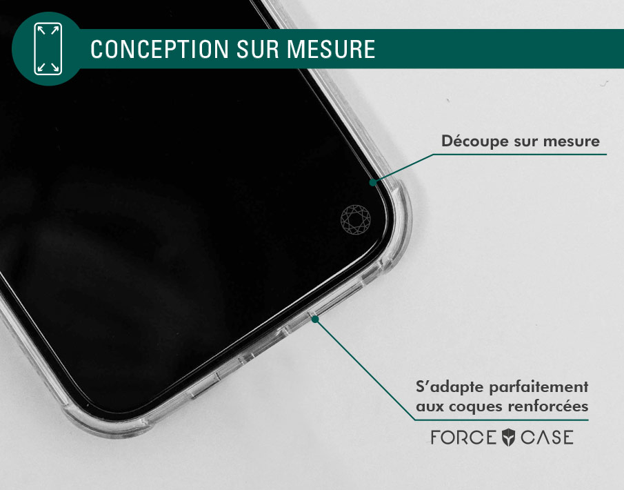Protège écran Samsung G S23+ 5G 2.5D Original Garanti à vie Force Glass - Technologie 9H+