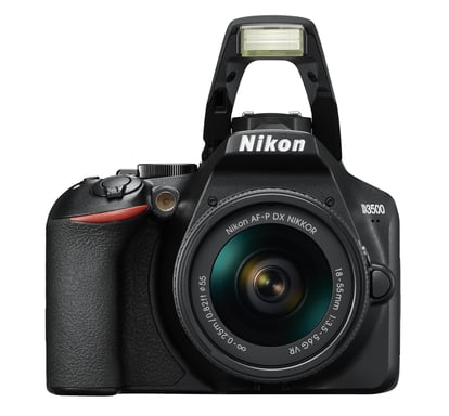 Nikon D3500 + AF-P DX 18-55 mm f/3.5-5.G VR + AF-P DX 70-300 mm f/4.5-6.3G Ed VR Kit fotocamera SLR 24,2 MP CMOS 6000 x 4000 pixel Nero