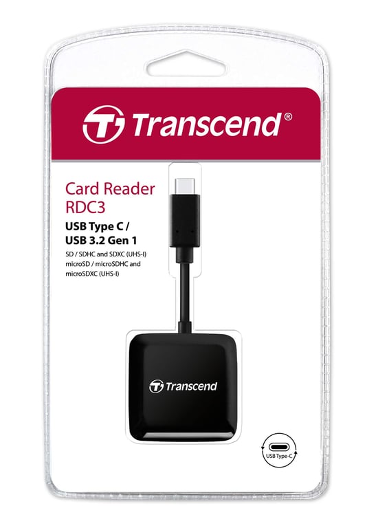 Transcend RDC3 lecteur de carte mémoire USB 3.2 Gen 1 3.1 Gen 1 Type C Neuf - vue 2