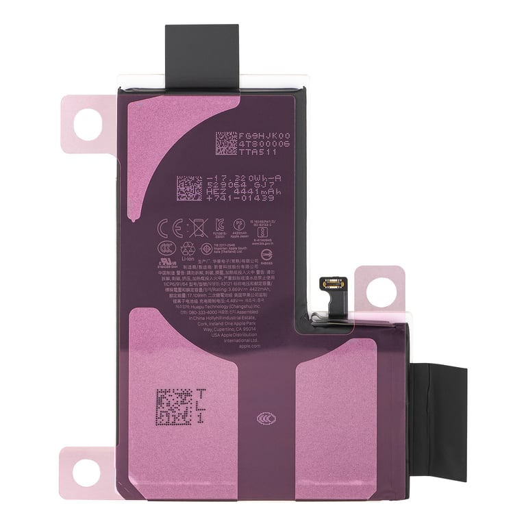 Batterie de Remplacement pour iPhone 15 Pro Max Li ion 4441mAh Service Pack Neuf