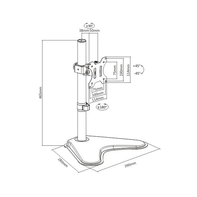 EWENT EW1535 support de bureau 1 moniteur 32 Neuf - vue 3
