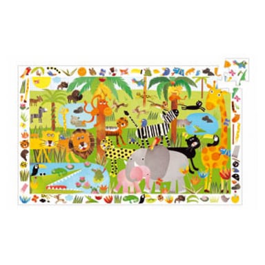 Puzzle de observación de la selva - 35 piezas de cartón reciclado