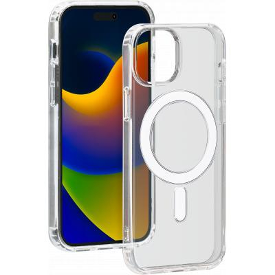Coque iPhone 15 Plus Compatible MagSafe Hybride Transparente Bigben - vue 3