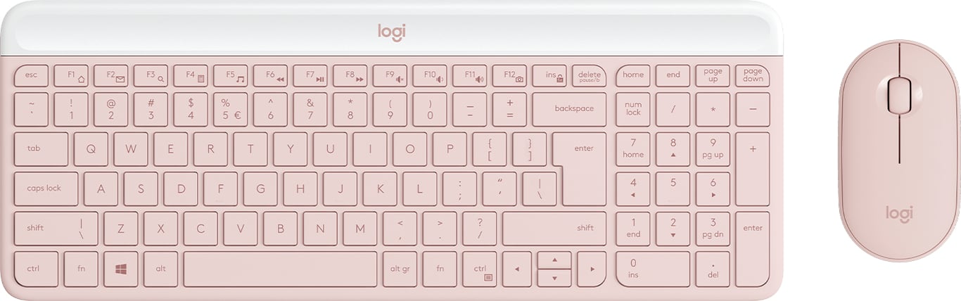 Logitech 920-011322 clavier Souris incluse Bureau RF sans fil QWERTY US International Rose - Neuf