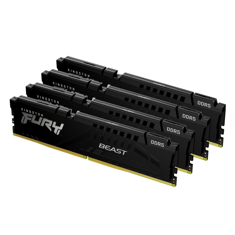 Kingston Technology FURY Beast 6000 MT/ DDR5 CL40 DIMM Kits de 4 XMP Neuf