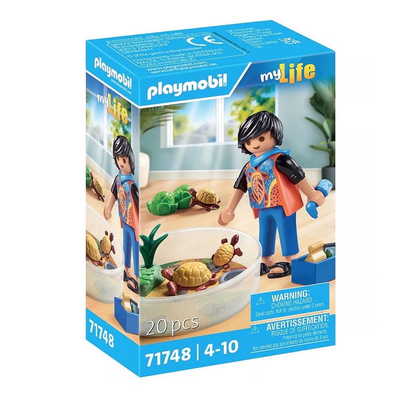 Famille De Tortues Dans Un Terrarium Playmobil La Boite - vue 6