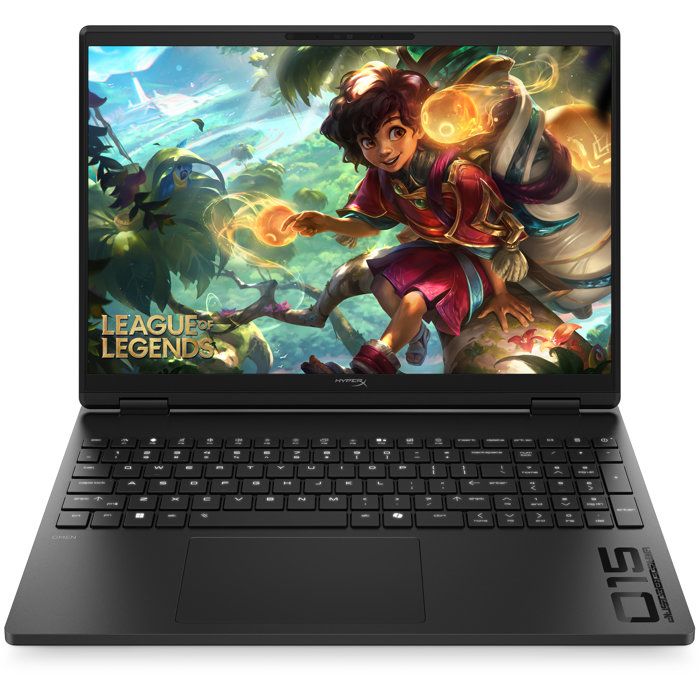 PC Portable Gamer HyperX OMEN 15 gb0007nf Sans Windows 153 2K 165Hz RTX 5060 Ryzen 7 260 SSD AZERTY - vue 2