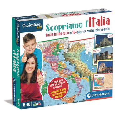 Clementoni Sapientino Più 16594 jeu de société Jeu de puzzle Quiz - Neuf