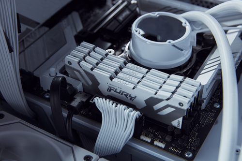 Kingston Technology FURY 32 GB 8000 MT/s DDR5 CL38 DIMM (Set di 2) Renegade White XMP