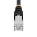 StarTech.com Cable de 3m de Red Ethernet CAT6a - Negro - Low Smoke Zero Halogen (LSZH) - 10GbE - 500MHz - PoE++ de 100W - Snagless sin Pestillo - RJ-4