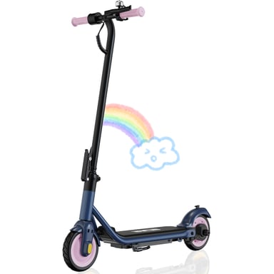 Scooter eléctrico para niños - RCB - Tres velocidades - Doble freno - Regalo Super Rosa
