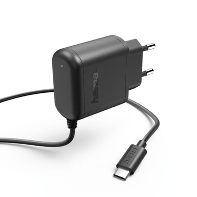 Chargeur, USB Type-C, 3A, noir