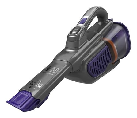 Black & Decker BHHV520BFP-GB aspiradora de mano Negro, Violeta Sin bolsa