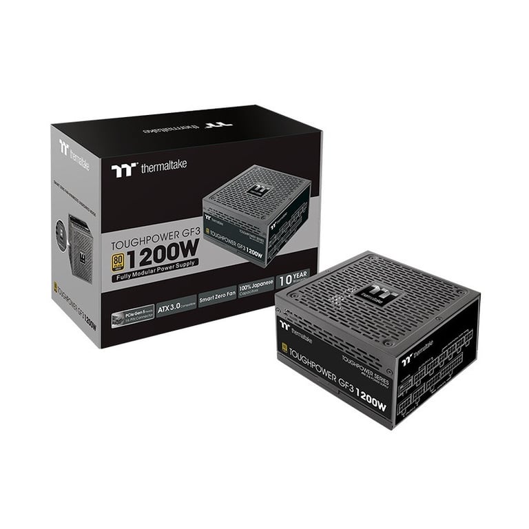 THERMALTAKE Toughpower GF3 1200W ATX 3.0 PCIe Gen5 80+ Gold - Neuf