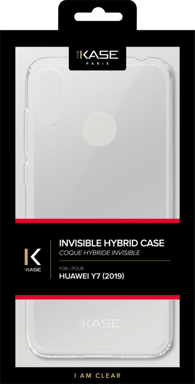 Guscio ibrido invisibile per Huawei Y7 2019, trasparente