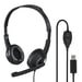 Hama HS-USB250 Casque Avec fil Arceau Bureau/Centre d'appels USB Type-A Noir, Argent
