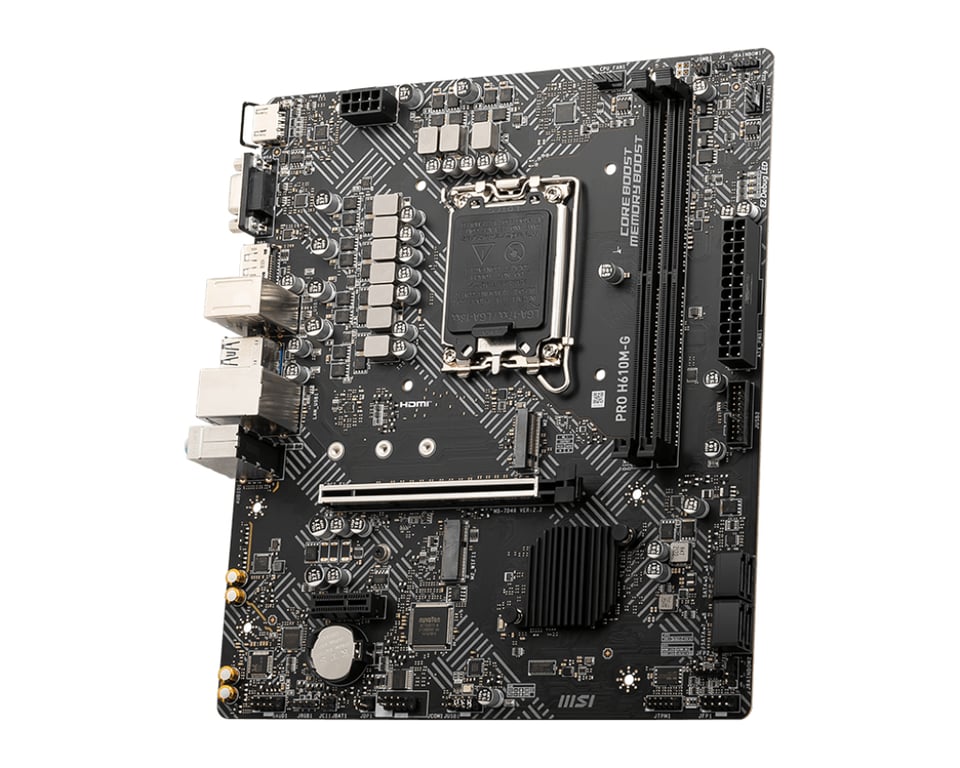 MSI PRO H610M G H610LGA1700DDR4mATX - vue 4
