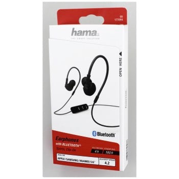 Hama Run BT Auriculares Inalámbricos Llamada/Música Bluetooth Negro