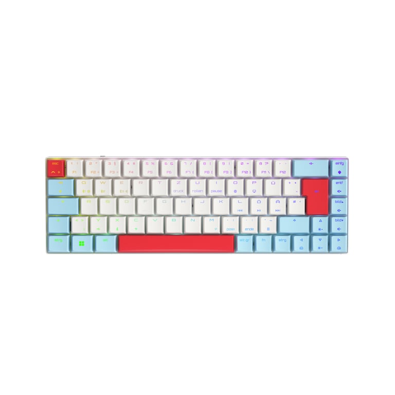 CHERRY MX LP 2.1 Compact Wireless clavier Jouer RF sans fil + Bluetooth QWERTZ Allemand Neuf