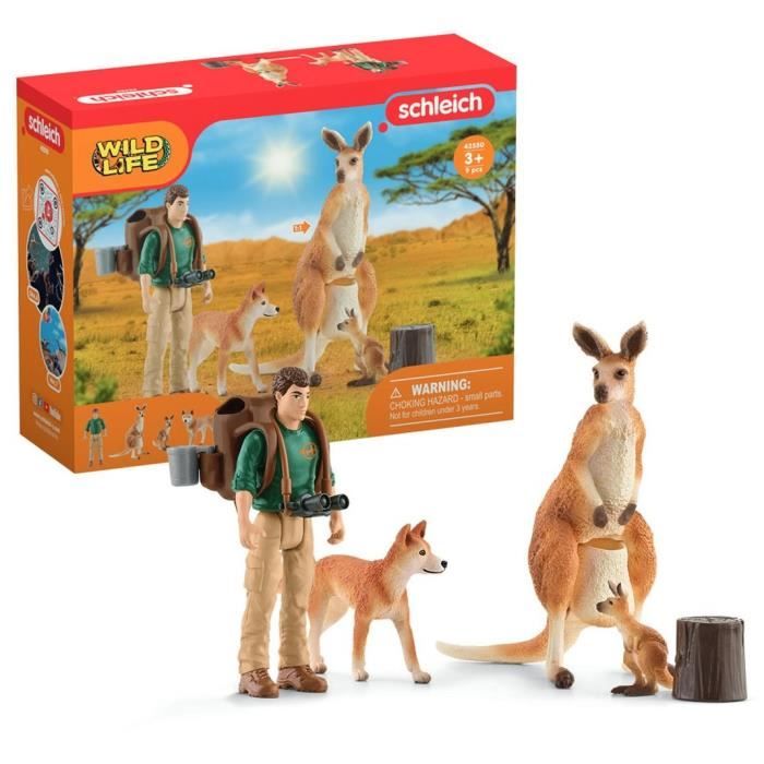 Coffret Aventures en Océanie, figurines animaux sauvages,  42550 Wild Life, Pour enfant des 3 ans - Neuf
