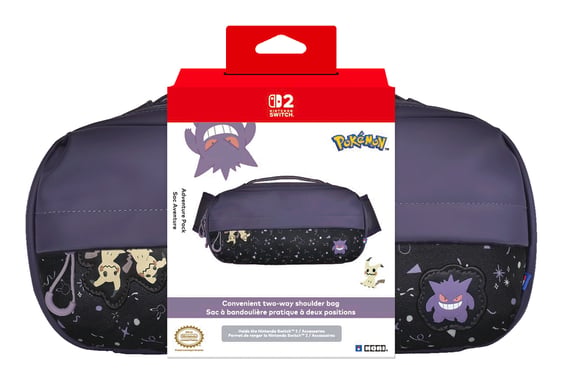 Hori Bolsa Aventura (Ectoplasma y Mimiqui) para Nintendo Switch 2 – Bajo licencias oficiales de Nintendo y The Pokémon Company International