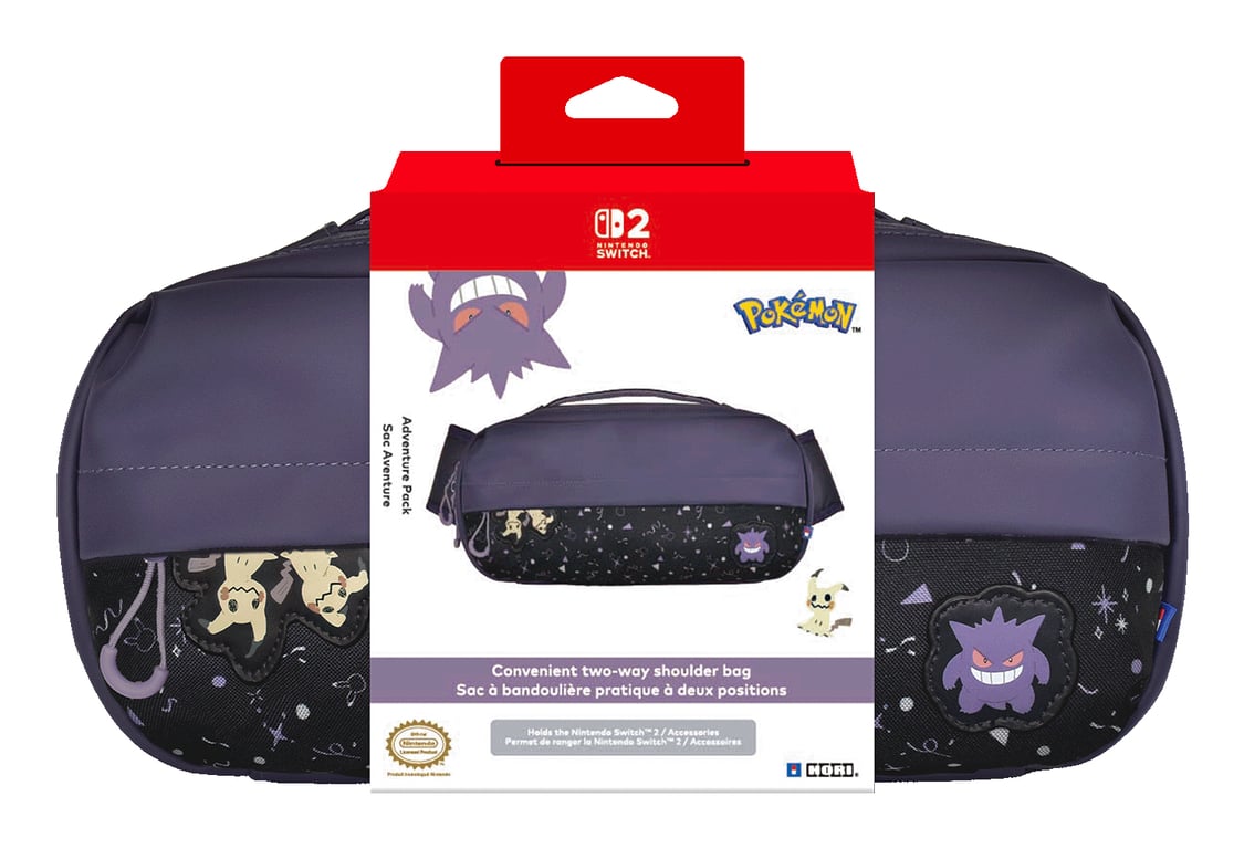 Hori Sac Aventure (Ectoplasma & Mimiqui) pour Nintendo Switch 2 – Sous licences officielles Nintendo et The Pokémon Company International - Neuf