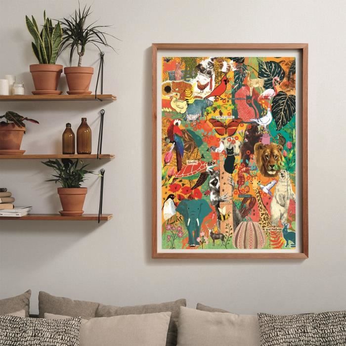 Puzzle Compact 1000 pièces : Animaux et Botanique Clementoni Puzzles - vue 6