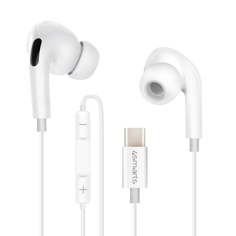 Écouteurs Filaires USB C Intra auriculaire Télécommande 4Smarts Neuf