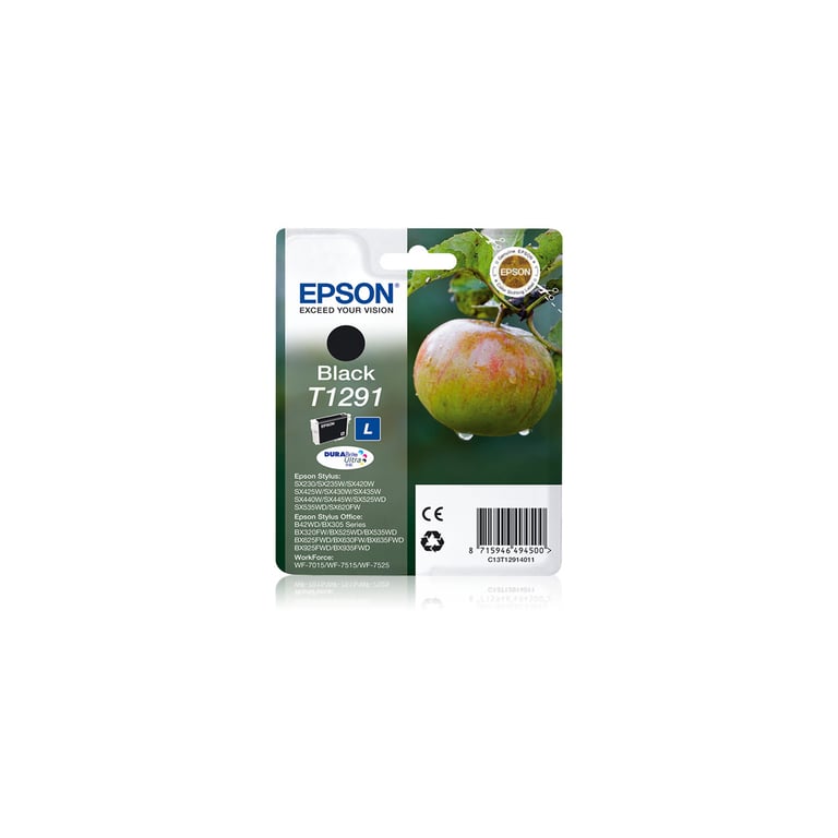 Epson T1291 Taille original emballage coque avec alarme radioélectrique/ acoustique cartouche d'encre pour Stylus SX230 SX235 SX430 SX438 WorkForce WF 3010 3520 3530... - vue 3