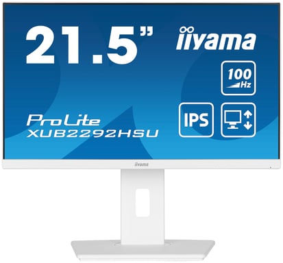iiyama ProLite XUB2292HSU-W6 écran plat de PC 54,6 cm (21.5'') 1920 x 1080 pixels Full HD LED Blanc