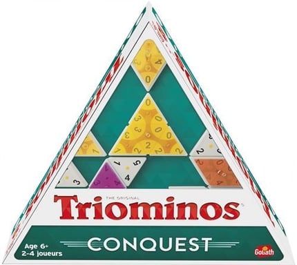 Triominos Conquest - Jeux de société - A Partir de 6 Ans - Jeux De Stratégie en Famille - 2 à 4 Joueurs - Neuf