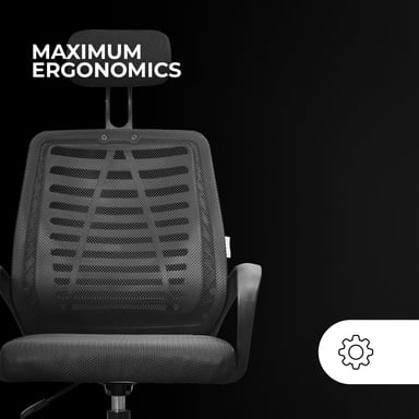 MARS GAMING Fauteuil ergonomique MGC-Ergo B (Noir)