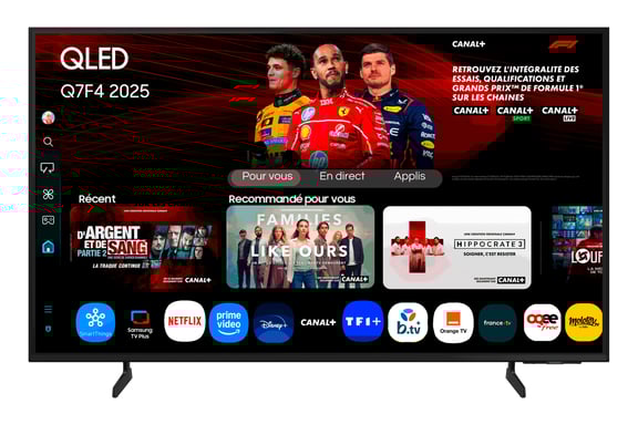 Samsung TV AI QLED 65'' Q7F4 2025, 4K, Quantum Dots