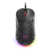 Mars Gaming MM55 Negro, Ratón Gaming RGB Chroma, Ultra-ligero 55g, 12800 DPI, Switches Mecánicos Programables HUANO