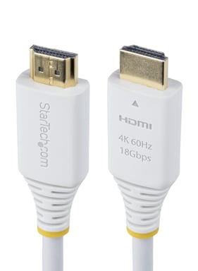 StarTech.com HDMI2-CABLE-4K60-6FW cable HDMI 1,8 m HDMI tipo A (Estándar) Blanco