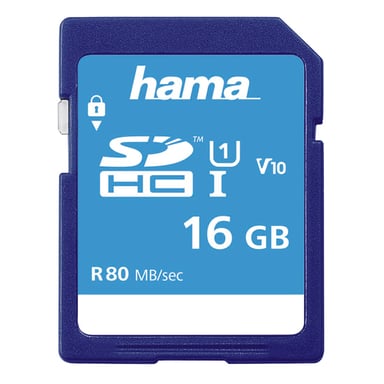 SDHC 16 GB classe 10 UHS-I 80 MB/S