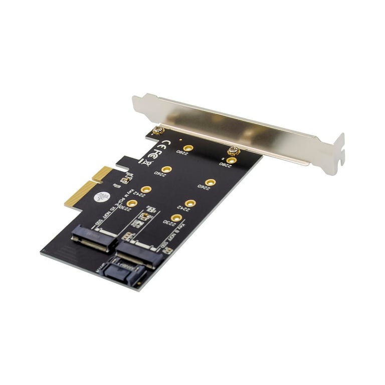 Carte Contrôleur MicroConnect PCIe x4 M.2 B & M Key NVMe – Adaptateur SSD M.2 - vue 4