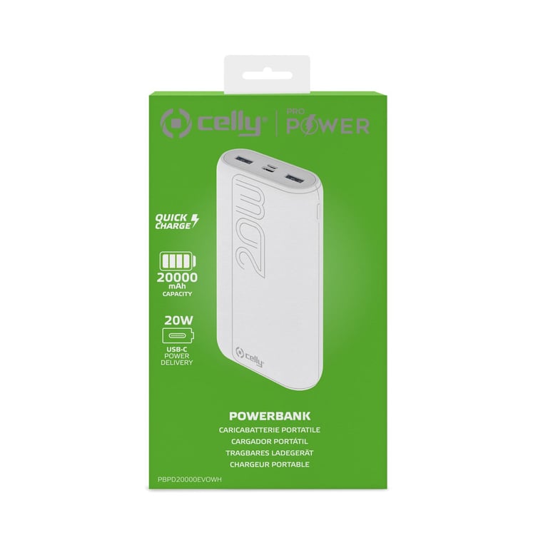 Celly PBPD20000EVOWH banque d'alimentation électrique 20000 mAh Neuf - vue 3