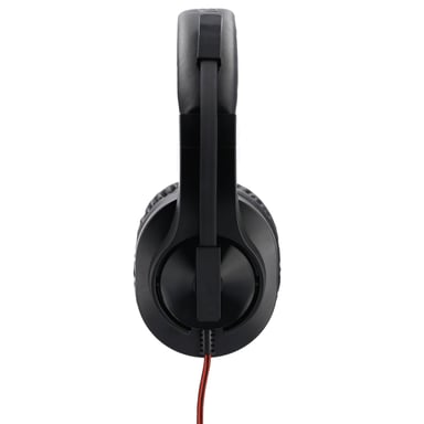 Hama HS-USB400 Casque Avec fil Arceau Jouer USB Type-A Noir, Rouge