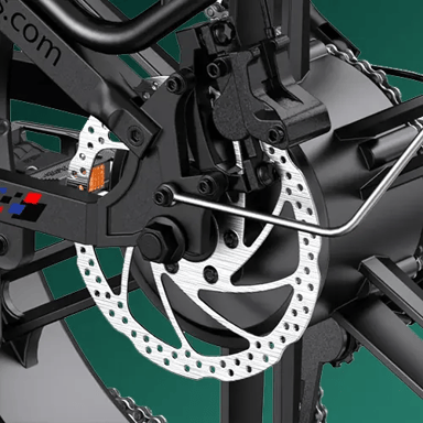 Bicicleta eléctrica plegable ENGWE ENGINE PRO 2.0 de 750 W con neumáticos anchos de 20 x 4,0 pulgadas, batería extraíble de 16 Ah, suspensión total, 8 marchas, color negro