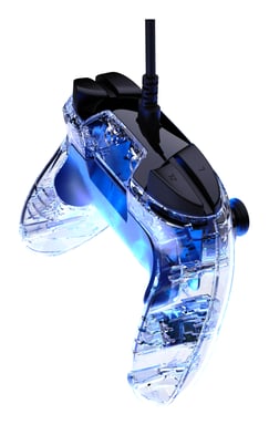 Turtle Beach Afterglow Clear Mando de juego RGB con cable para Nintendo Switch 2