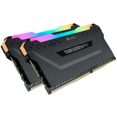 Corsair VENGEANCE® RGB PRO 32 Go (2 x 16 Go) DDR4 3200 MHz C16 (E) — noir