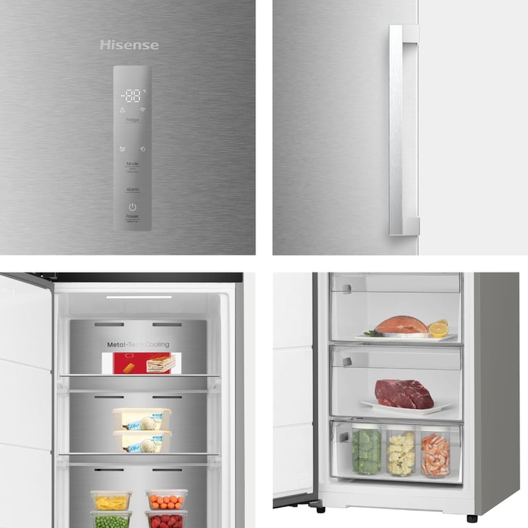 Congélateur Hisense FT3K310SAIE1 312 Classe E Acier Inoxydable - vue 2