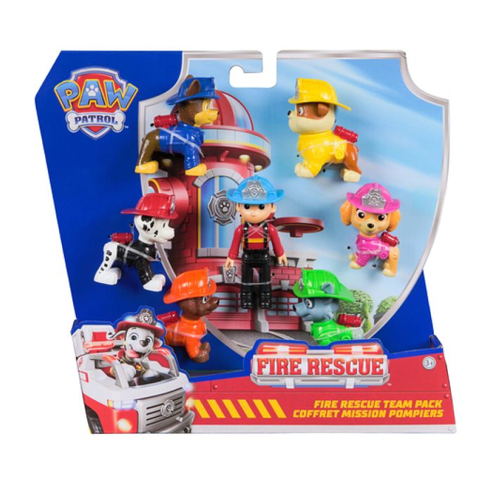 Figurines Pat Patrouille Fire Rescue Multipack - Neuf