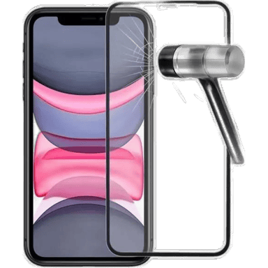 Protecteur d'écran en verre trempé Mobilis iPhone 11/XR Transparent